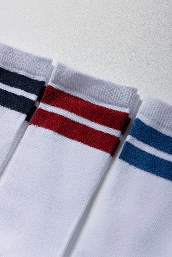 3 Pack Socks White