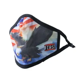 3-Ply USA Flag & Eagle Reusable Non-Medical Breathable & adjustable Ear Loops Face Masks (5-Pcs Pack)