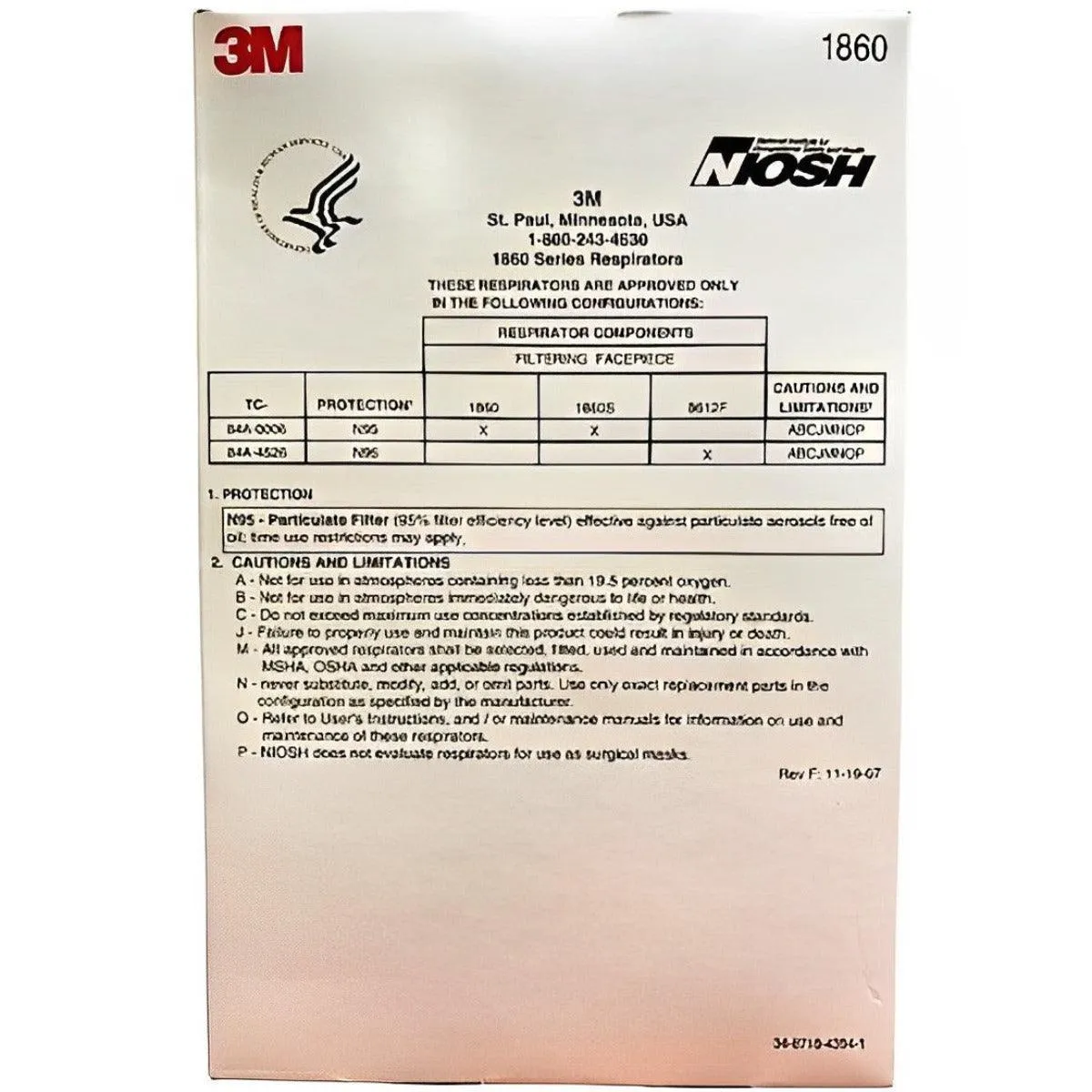 3M - N95 Masks, 20 Units