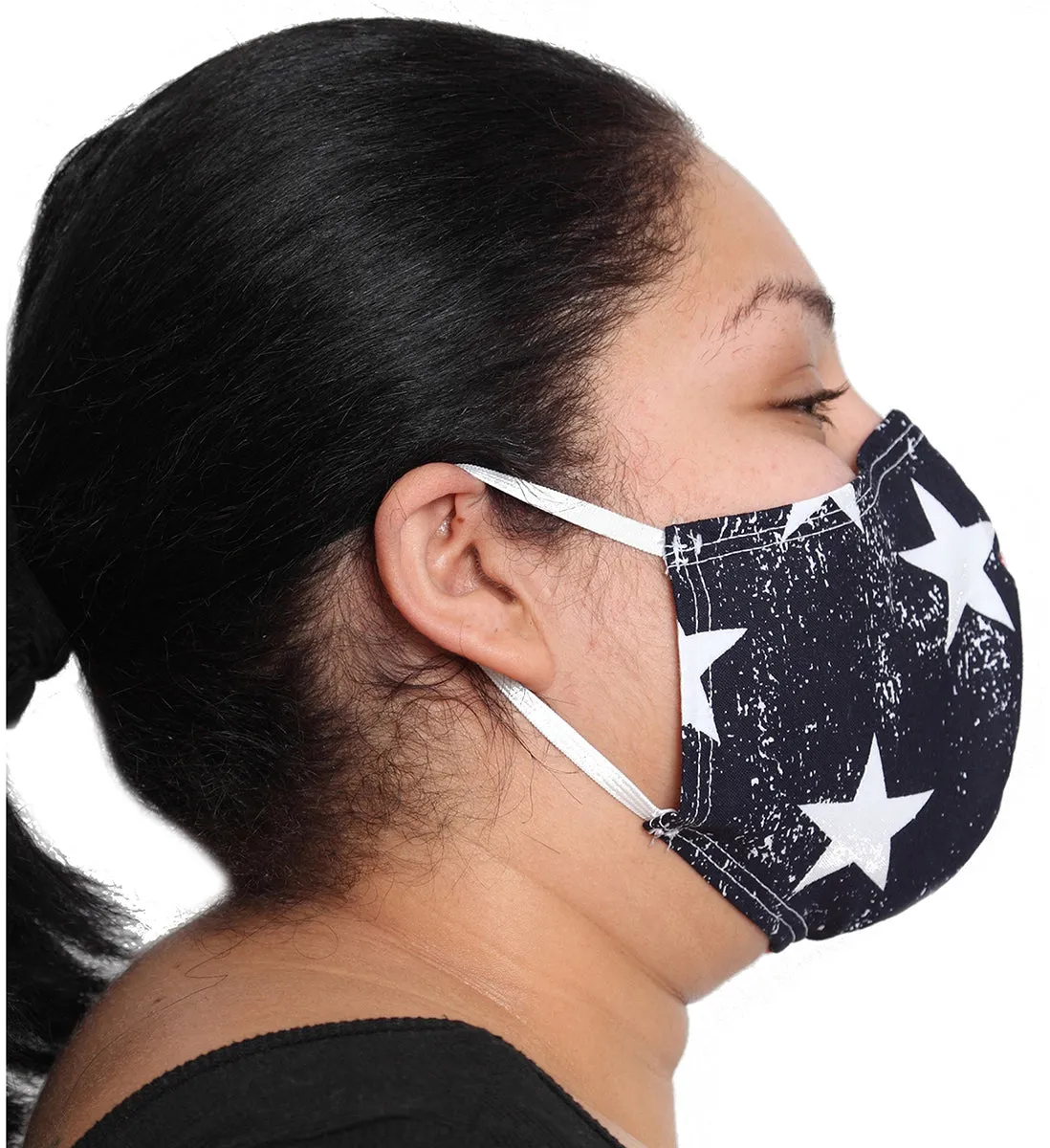 5 Pack Reusable Non-Medical Face Mask Fully Lined with Center Seam  - 168M2185