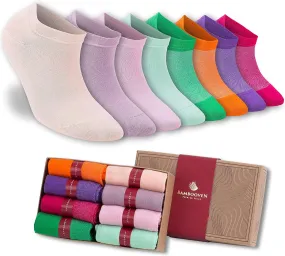 Bambooven Women’s Casual Ankle Socks – Soft & Breathable (8 Pack)-620