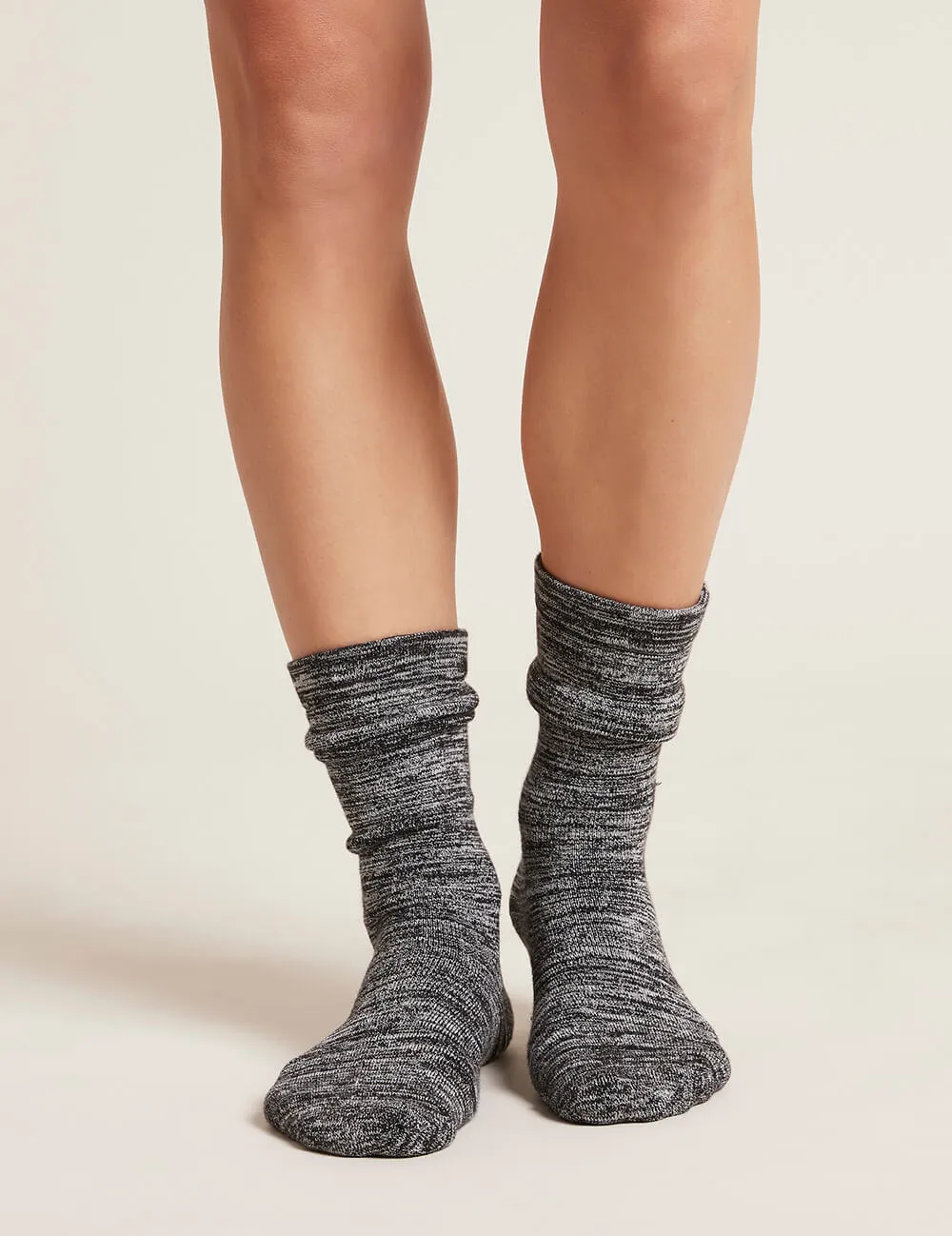 Black Chunky Bed Socks