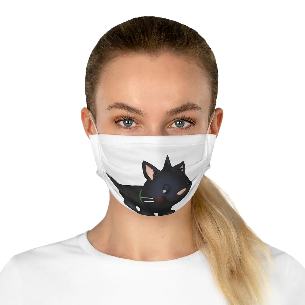 Black Kitty Cotton Face Mask (EU)