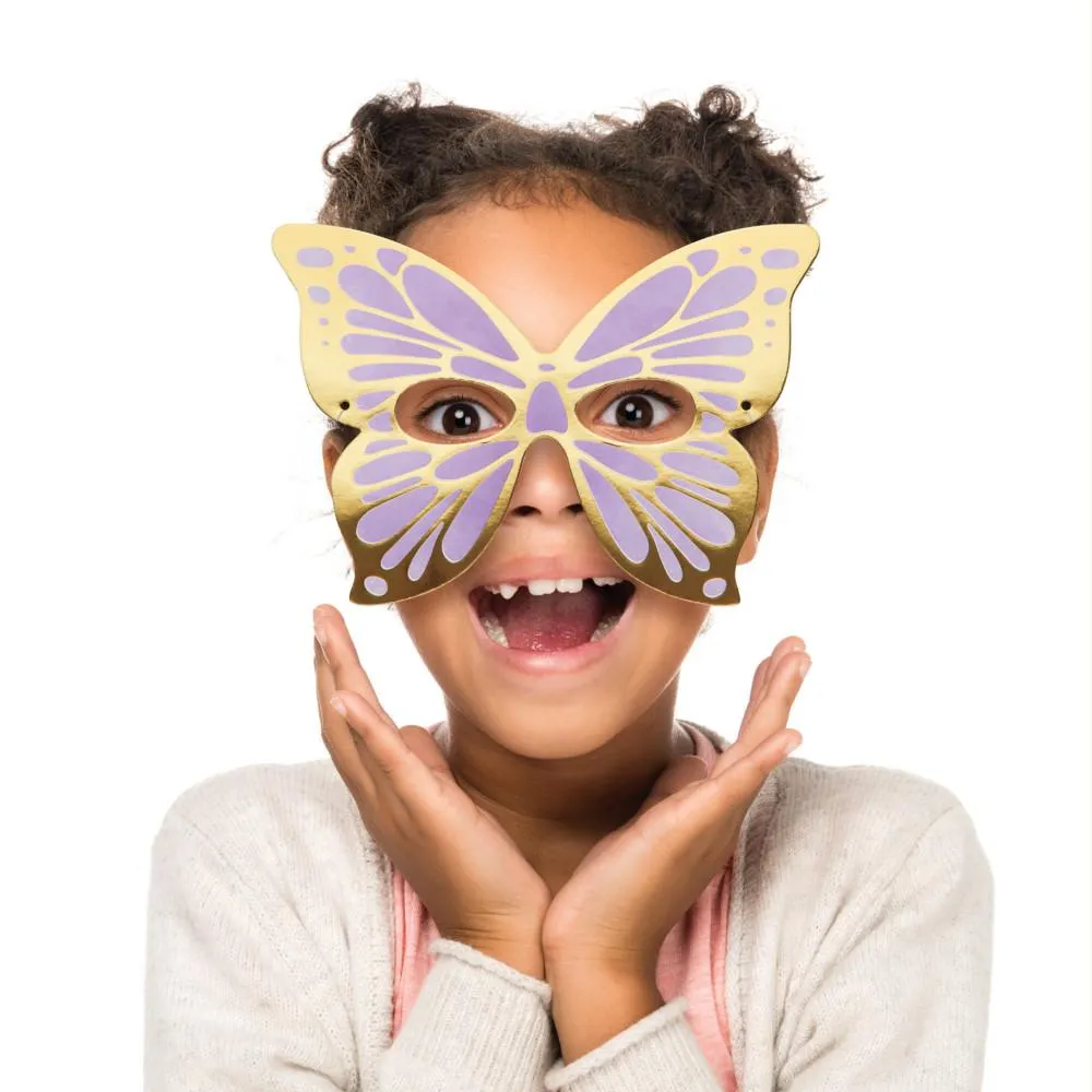 Bulk Shimmering Butterfly Paper Masks (48 per Case)