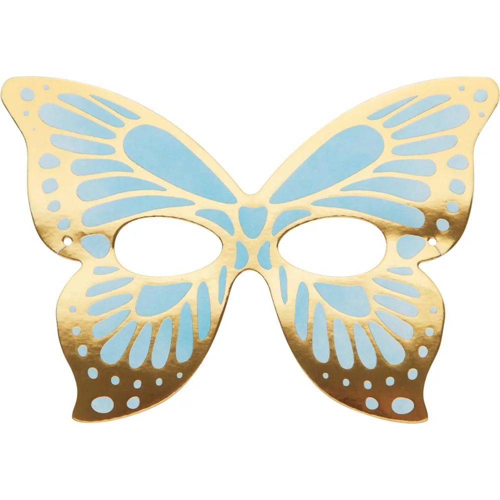 Bulk Shimmering Butterfly Paper Masks (48 per Case)