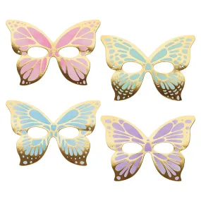 Bulk Shimmering Butterfly Paper Masks (48 per Case)