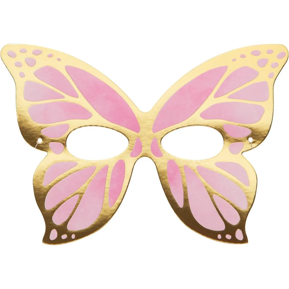 Bulk Shimmering Butterfly Paper Masks (48 per Case)