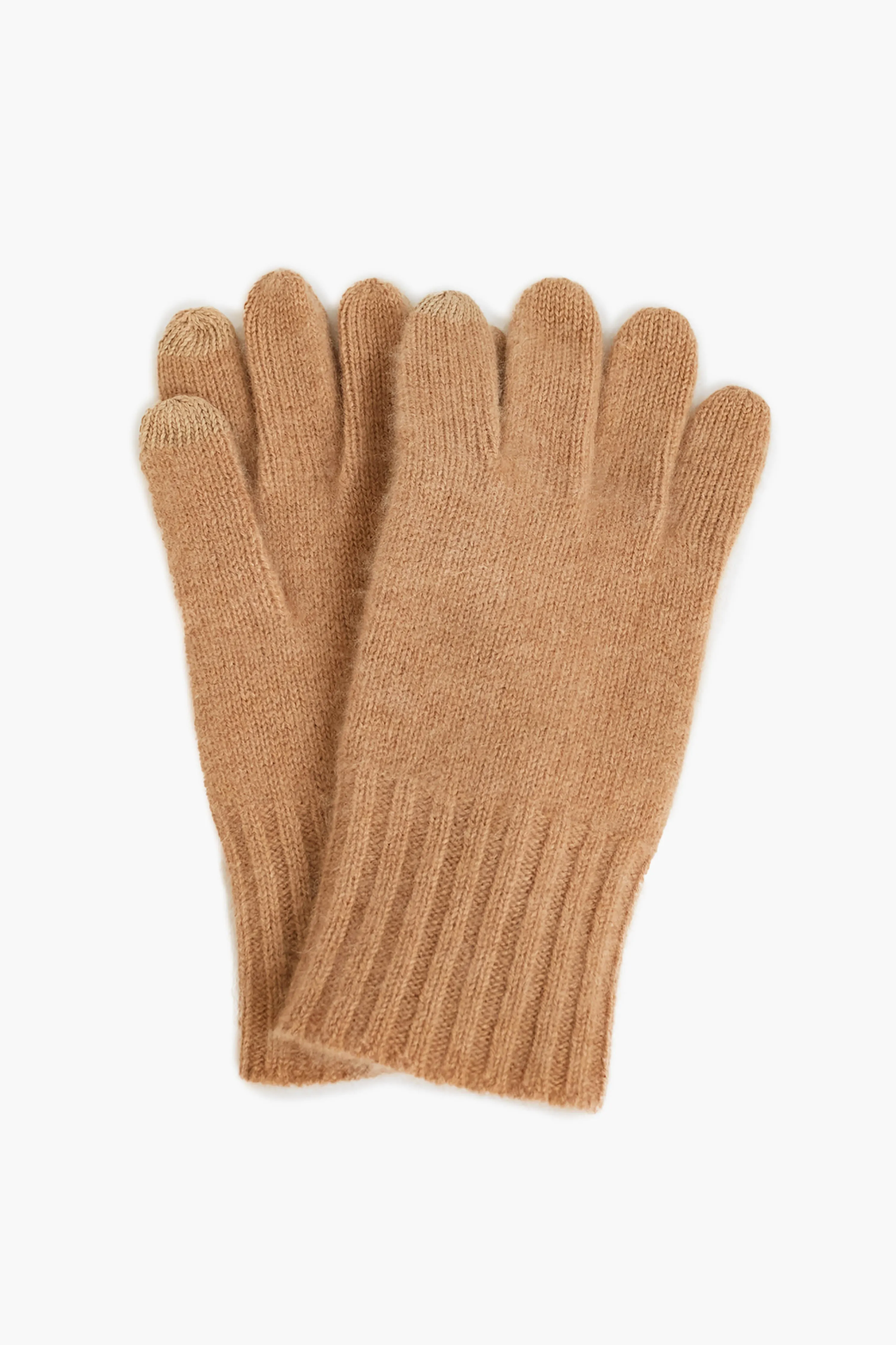 Camel Cashmere Texting Gloves