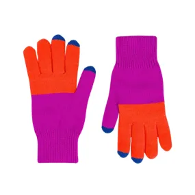 Colorblock Touchscreen Gloves in Classic NYC Color Palette