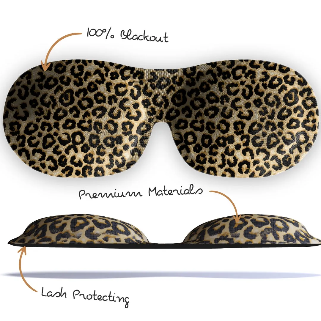 Contoured 3D Blackout Sleep Mask - Animal Print