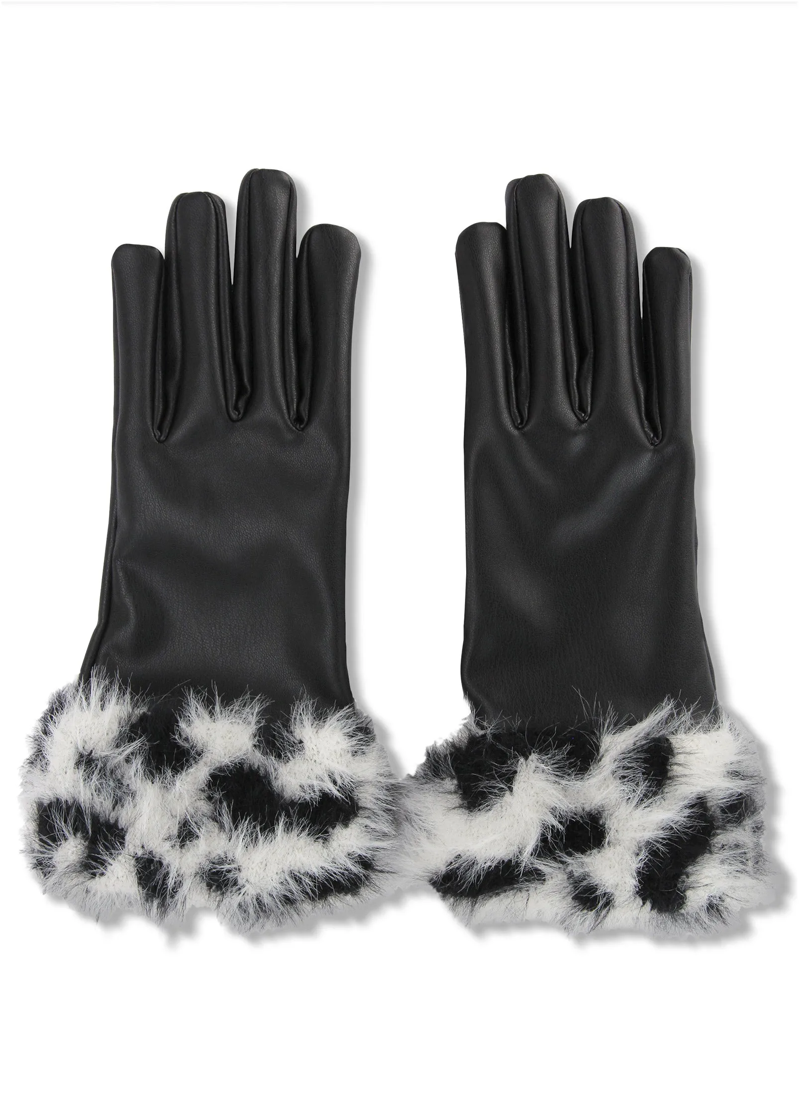 Cozy Hat And Glove Set - Black Multi