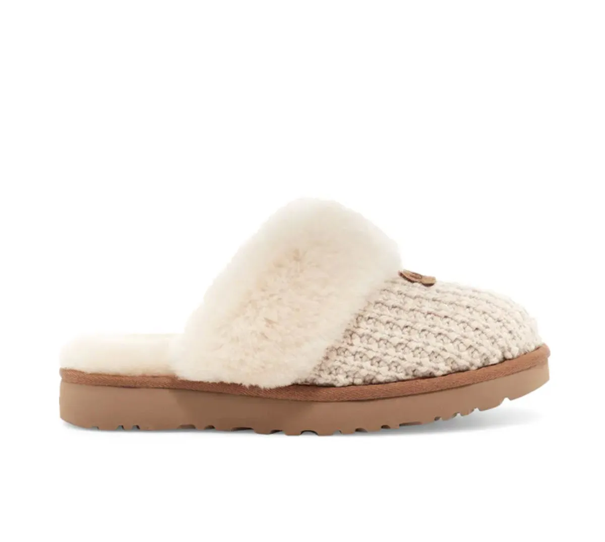 Cozy Knit- The Ugg Slipper in Cream