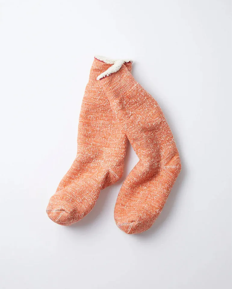 Double Face Crew Socks ORANGE