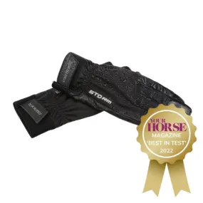 Equetech Storm Waterproof Riding Glove Adult Black