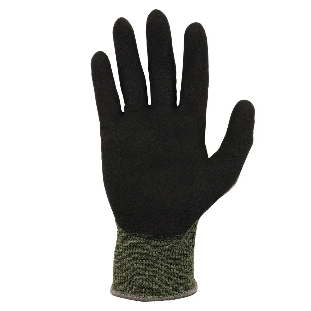 Ergodyne 10342 #7042 1-pair S Green ANSI A4 Nitrile Coated CR Gloves