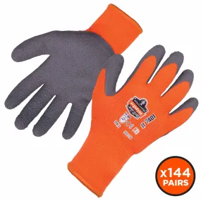 Ergodyne 17896 7401-CASE 2XL Orange Coated Lightweight Winter Gloves 144-Pair