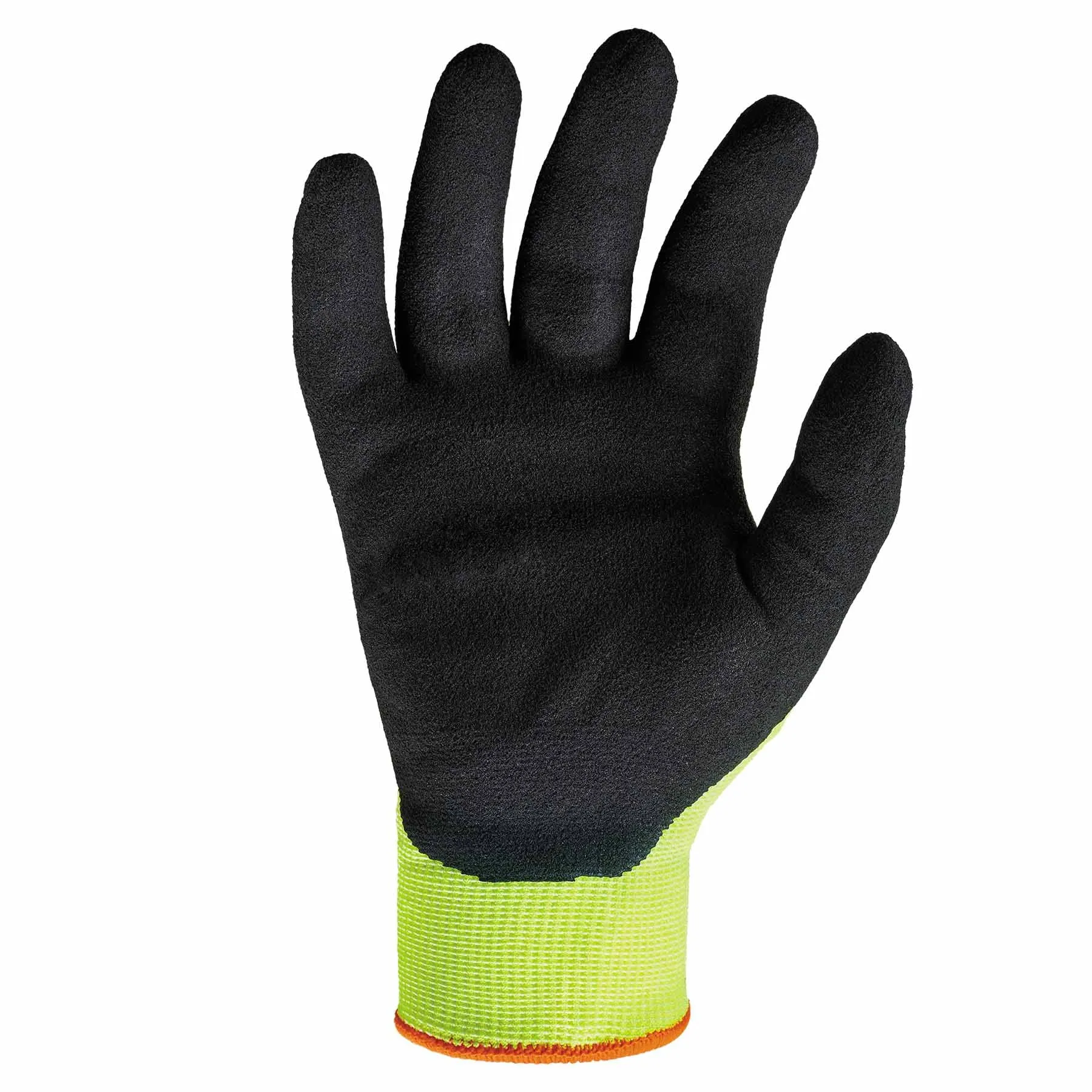 Ergodyne 17962 7021 S Lime ANSI A2 Nitrile-Coated CR Gloves - WSX