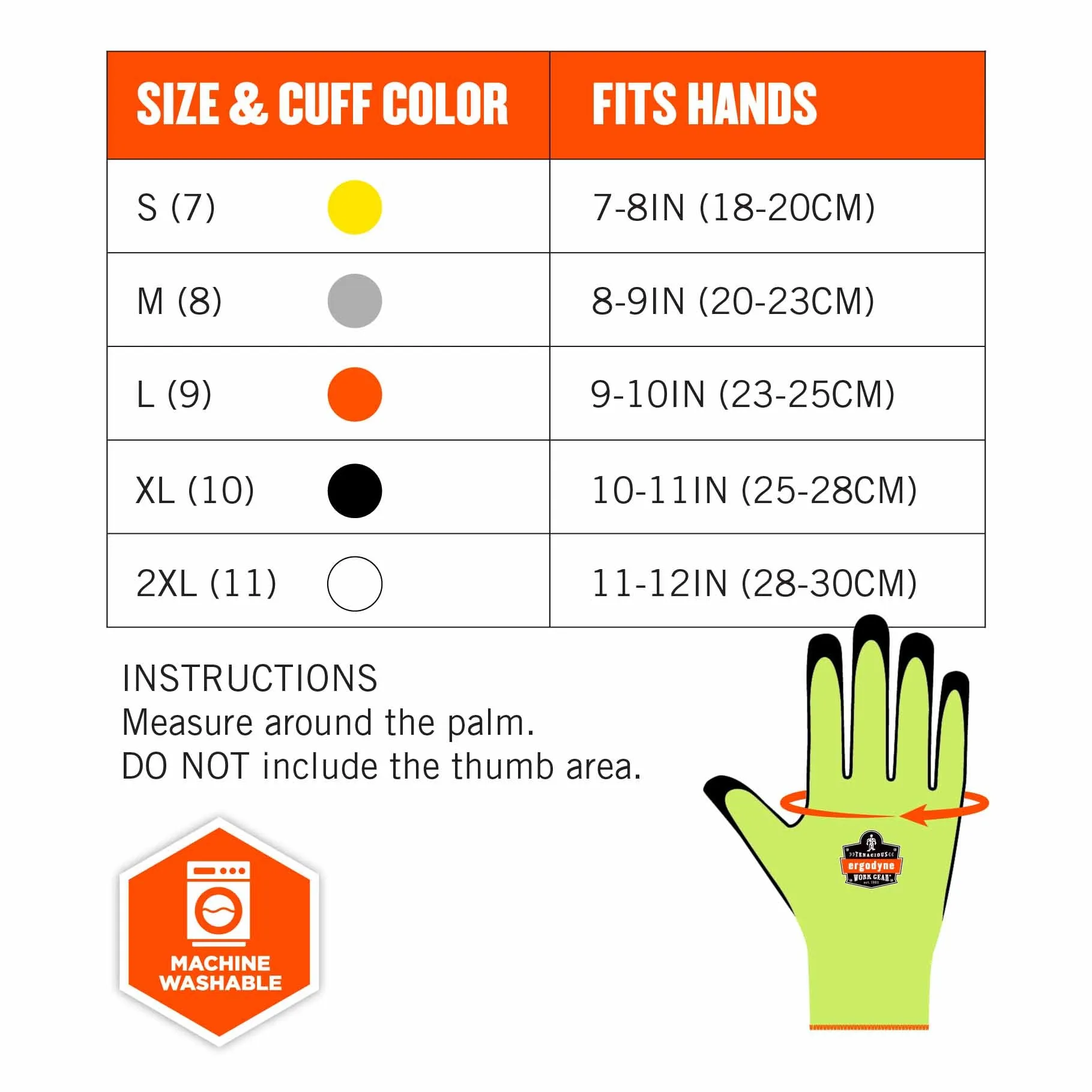 Ergodyne 17962 7021 S Lime ANSI A2 Nitrile-Coated CR Gloves - WSX