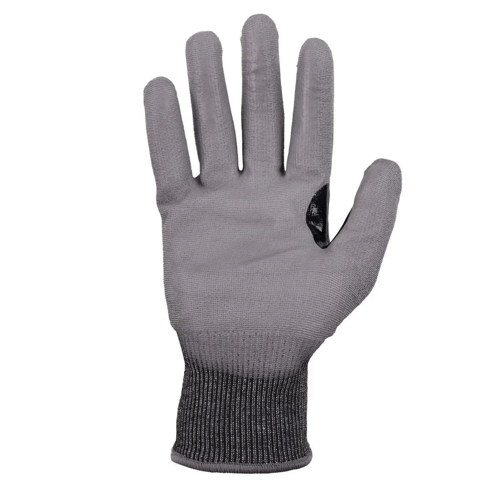 Ergodyne 18063 #7071 12-pair M Gray ANSI A7 PU Coated CR Gloves