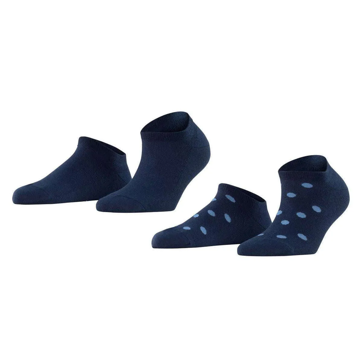 Esprit Mesh Dot 2 Pack Sneaker Socks - Marine Navy