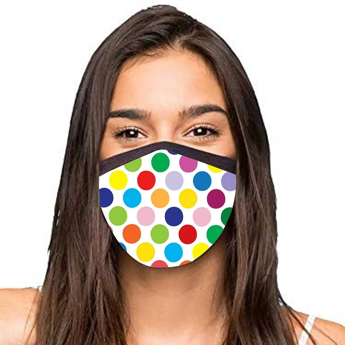 Face Masks Reusable Washable Set Of 2 -Polka_dot