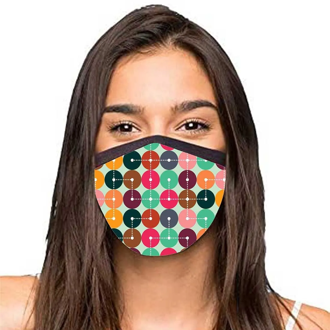 Face Masks Reusable Washable Set Of 2 -Retro