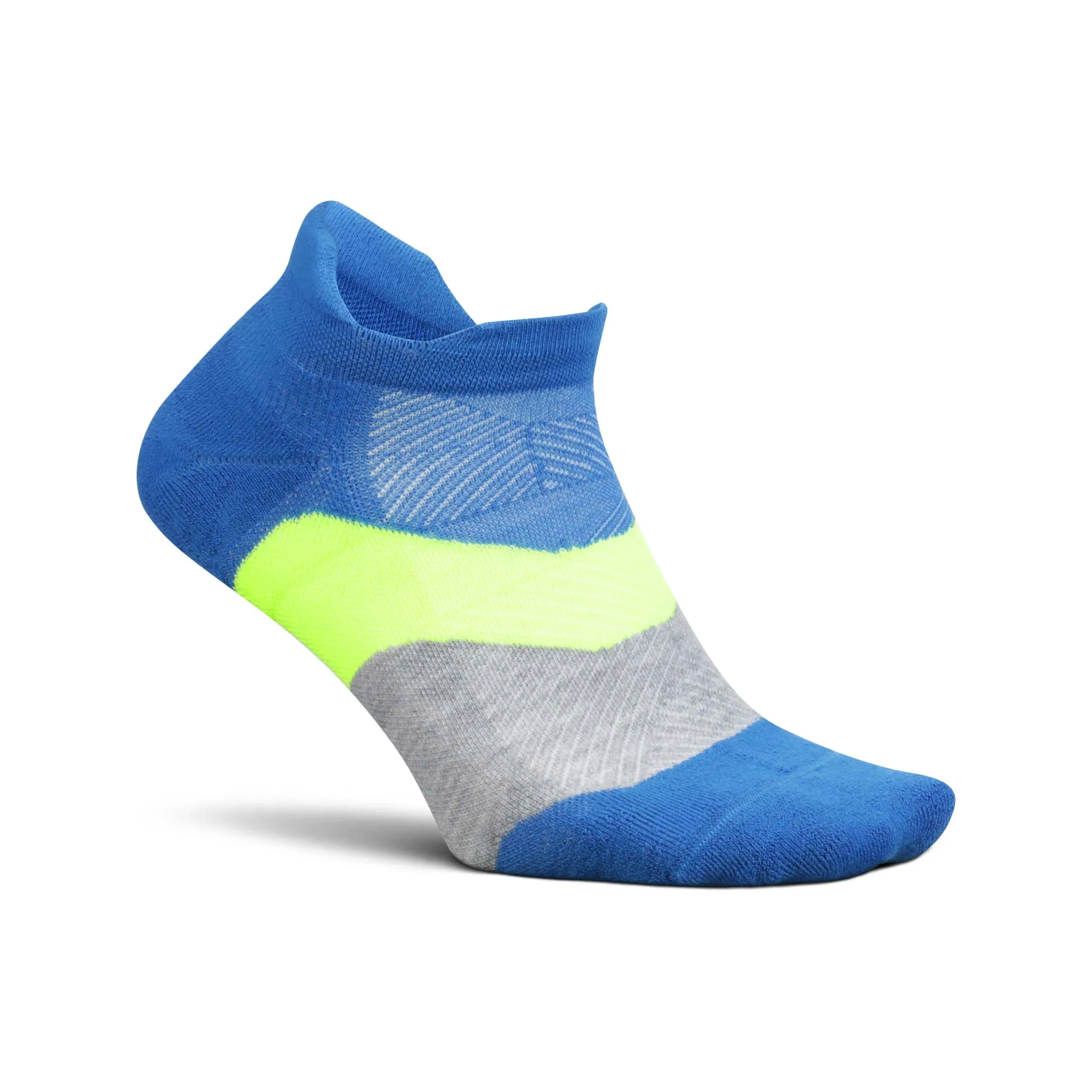 Feetures | Unisex Elite Max Cushion No Show Tab - Boulder Blue