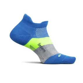 Feetures | Unisex Elite Max Cushion No Show Tab - Boulder Blue