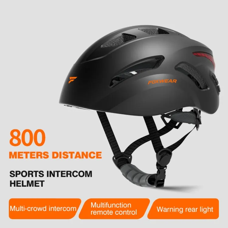 Foxwear B20 Bluetooth Call Cycling Smart Helmet, Size: 54-58cm(Black)