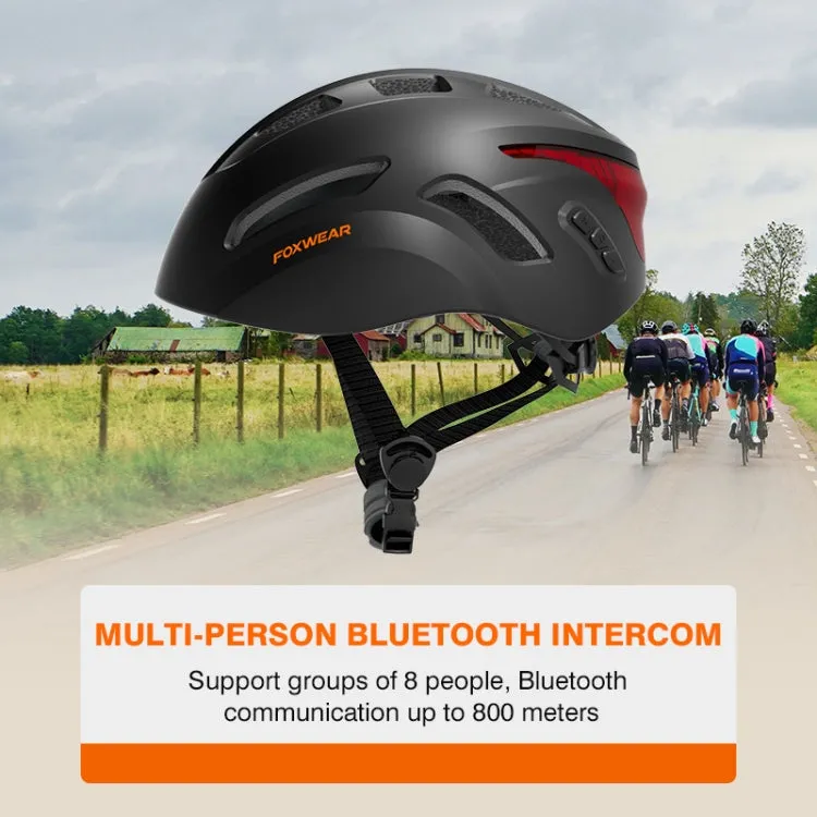 Foxwear B20 Bluetooth Call Cycling Smart Helmet, Size: 54-58cm(Black)