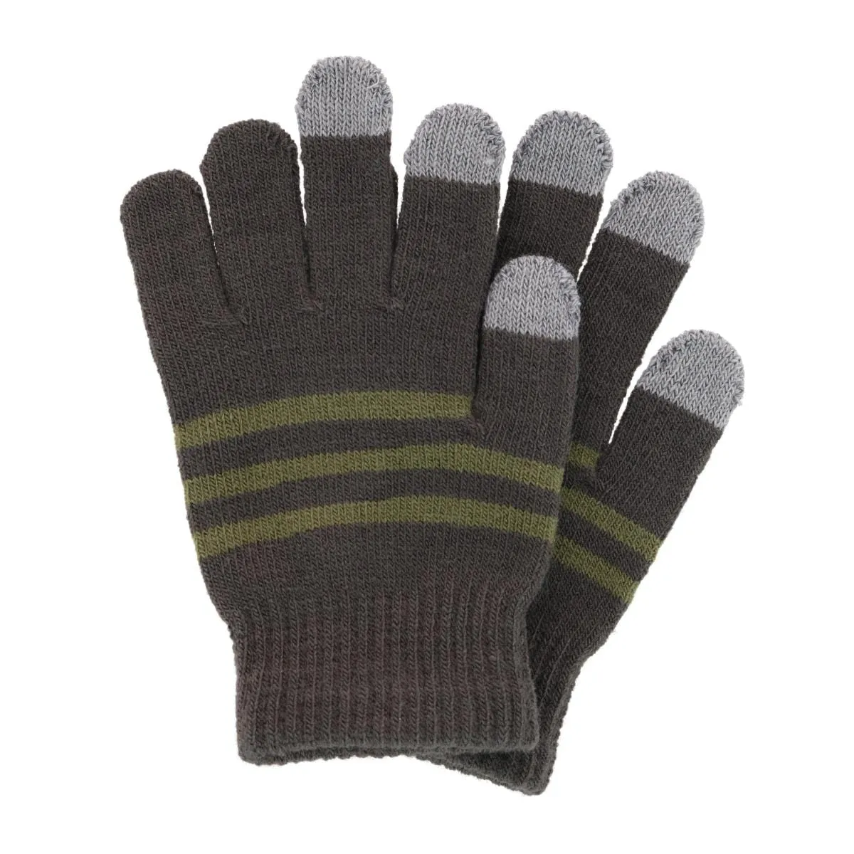 Grand Sierra Kids' One Size Striped Touchscreen Winter Glove