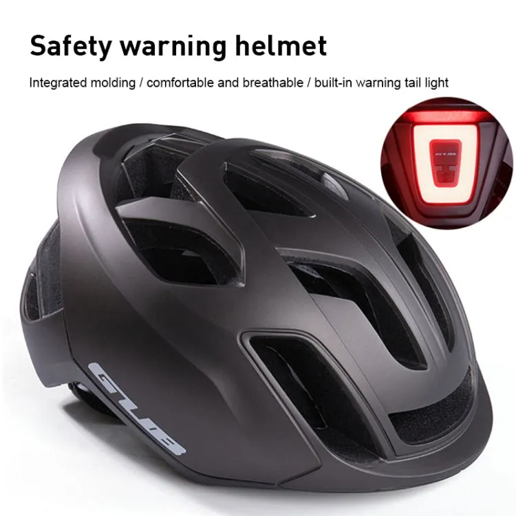 GUB SV10 PC   EPS Breathable Bike Helmet Cycling Helmet With Taillights (Titanium Color)