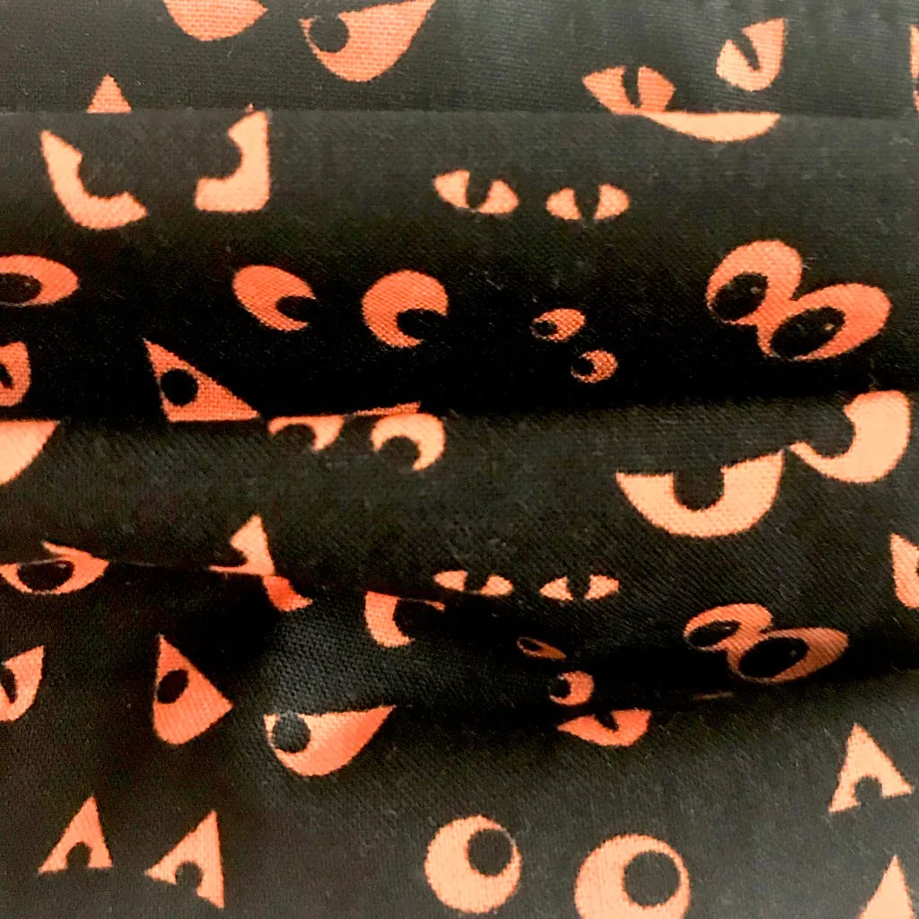 Halloween Fun Fabric Face Mask Spooky Eyes