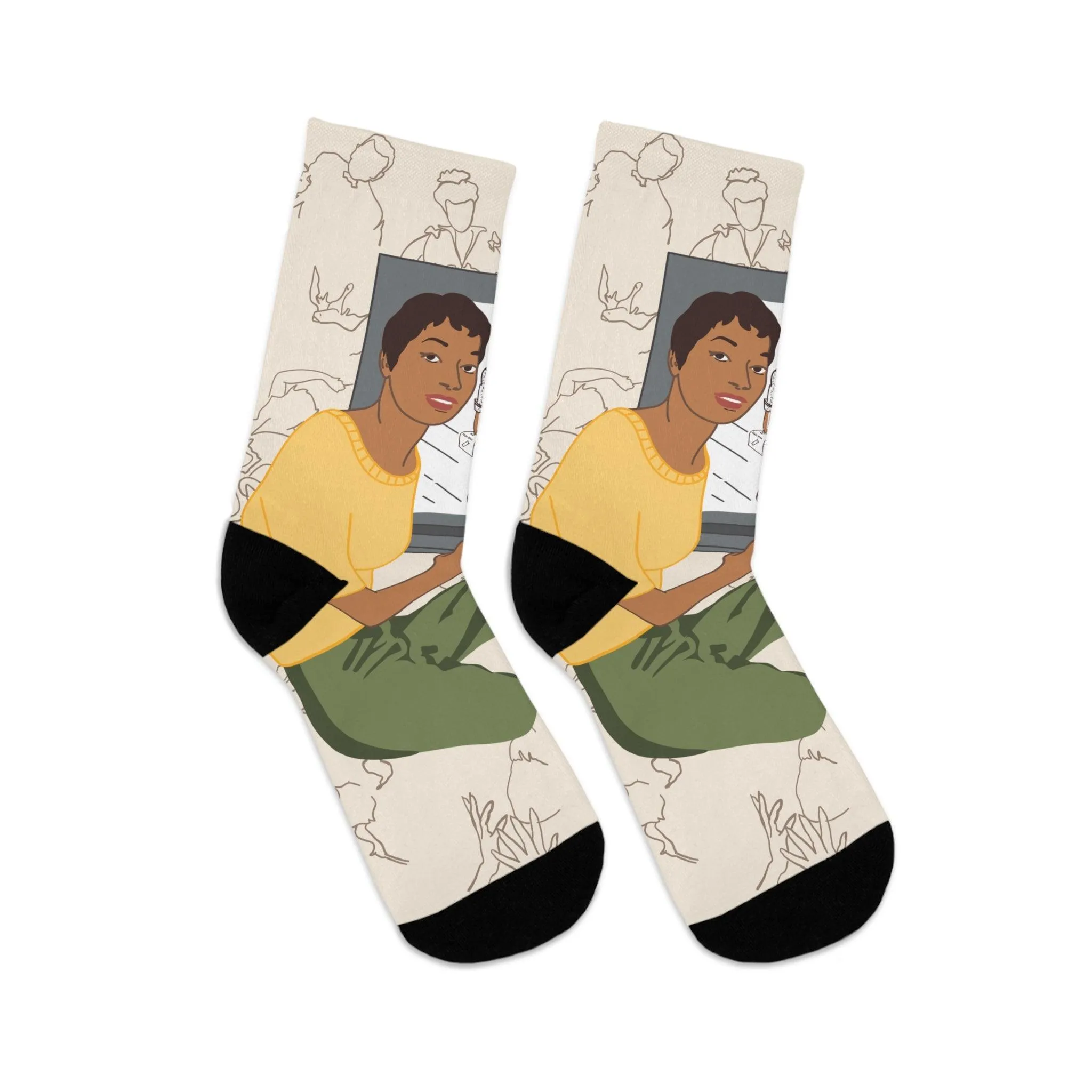 Jackie the Cartoonist Socks