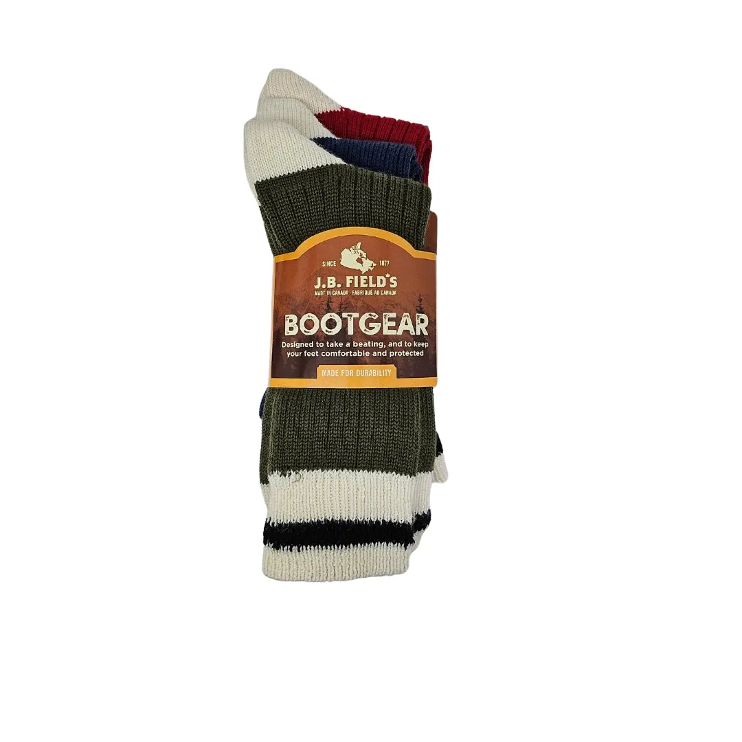 J.B. Field's Casual Colourful Wool Cabin Sock