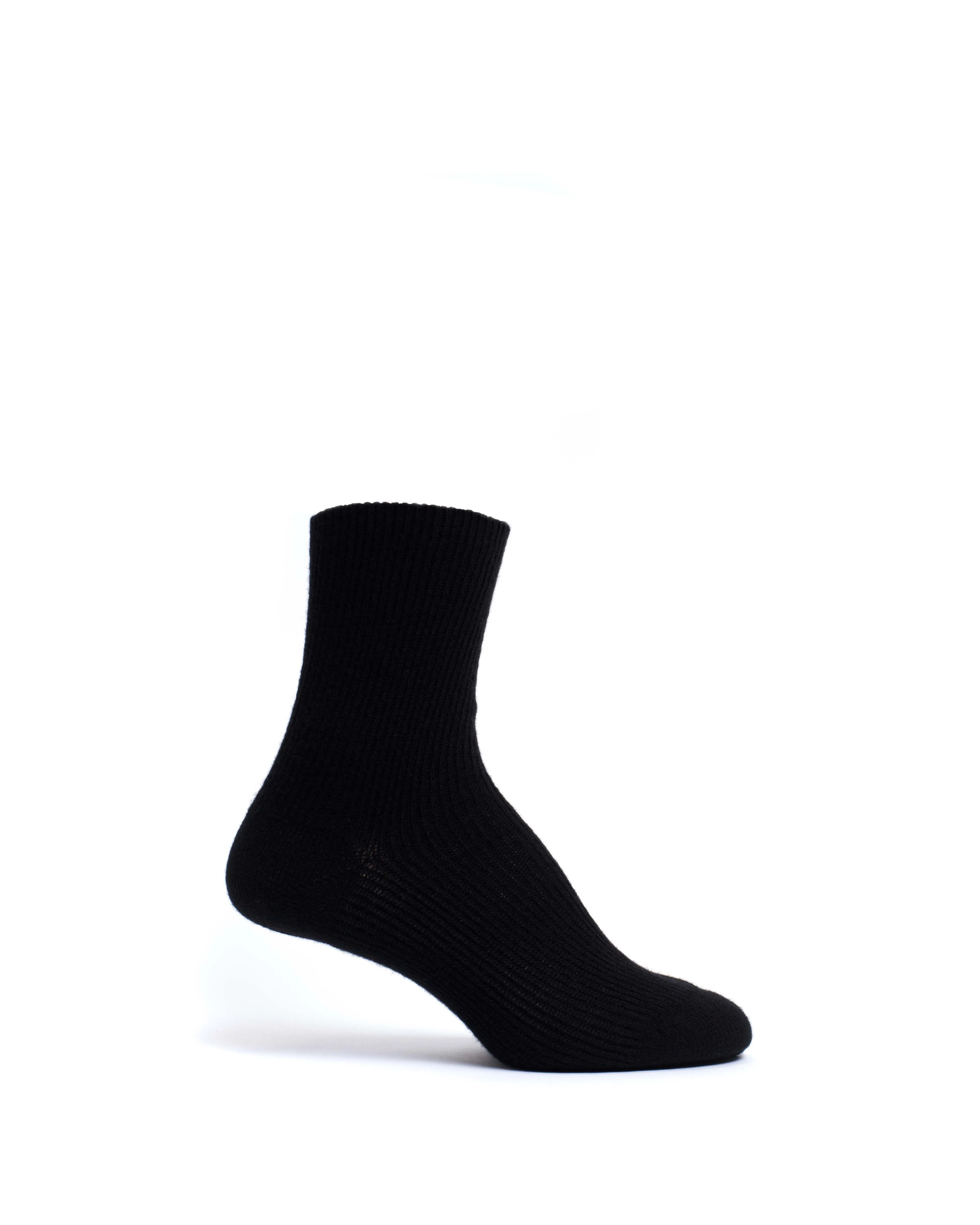 Lanai cashmere socks 70% wool 30% cashmere Black