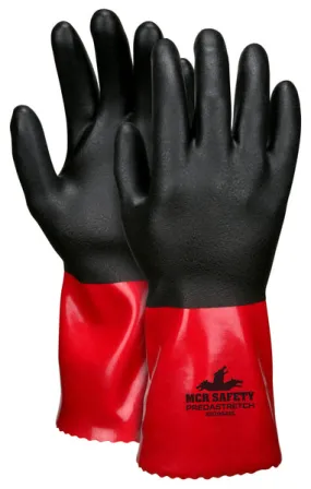 MCR Safety PredaStretch Red/Black PVC/Nitrile blend