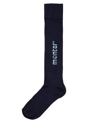 Montar Bamboo Knee Socks with logo