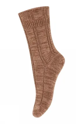 MP Denmark: Bee Wool Socks - Peacan Pie