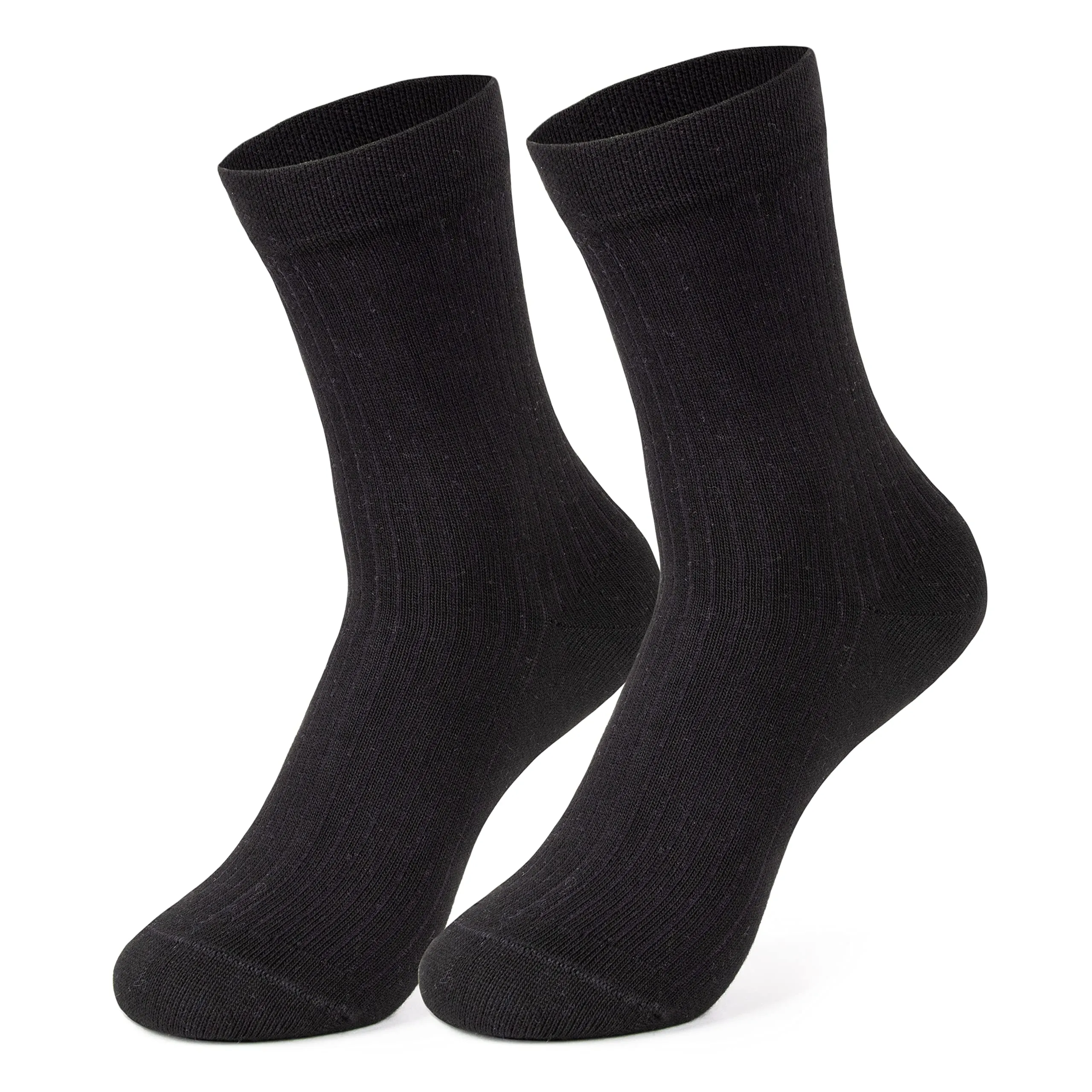 Mush Ultra-Soft, Odorless, Breathable Bamboo Calf Length Formal Socks (Black, 3)