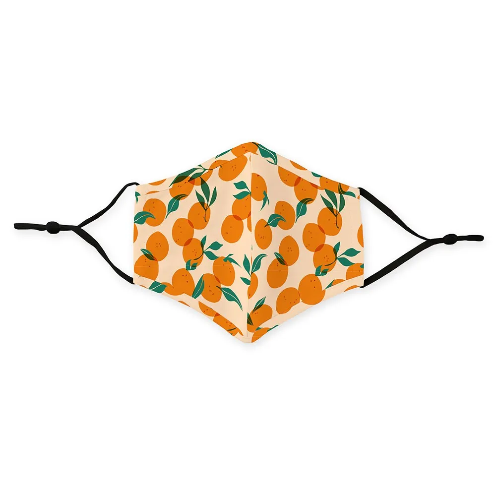 Orange Adult Cloth Face Mask