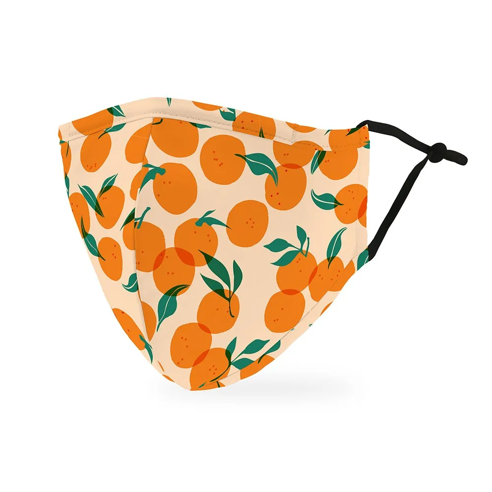 Orange Adult Cloth Face Mask