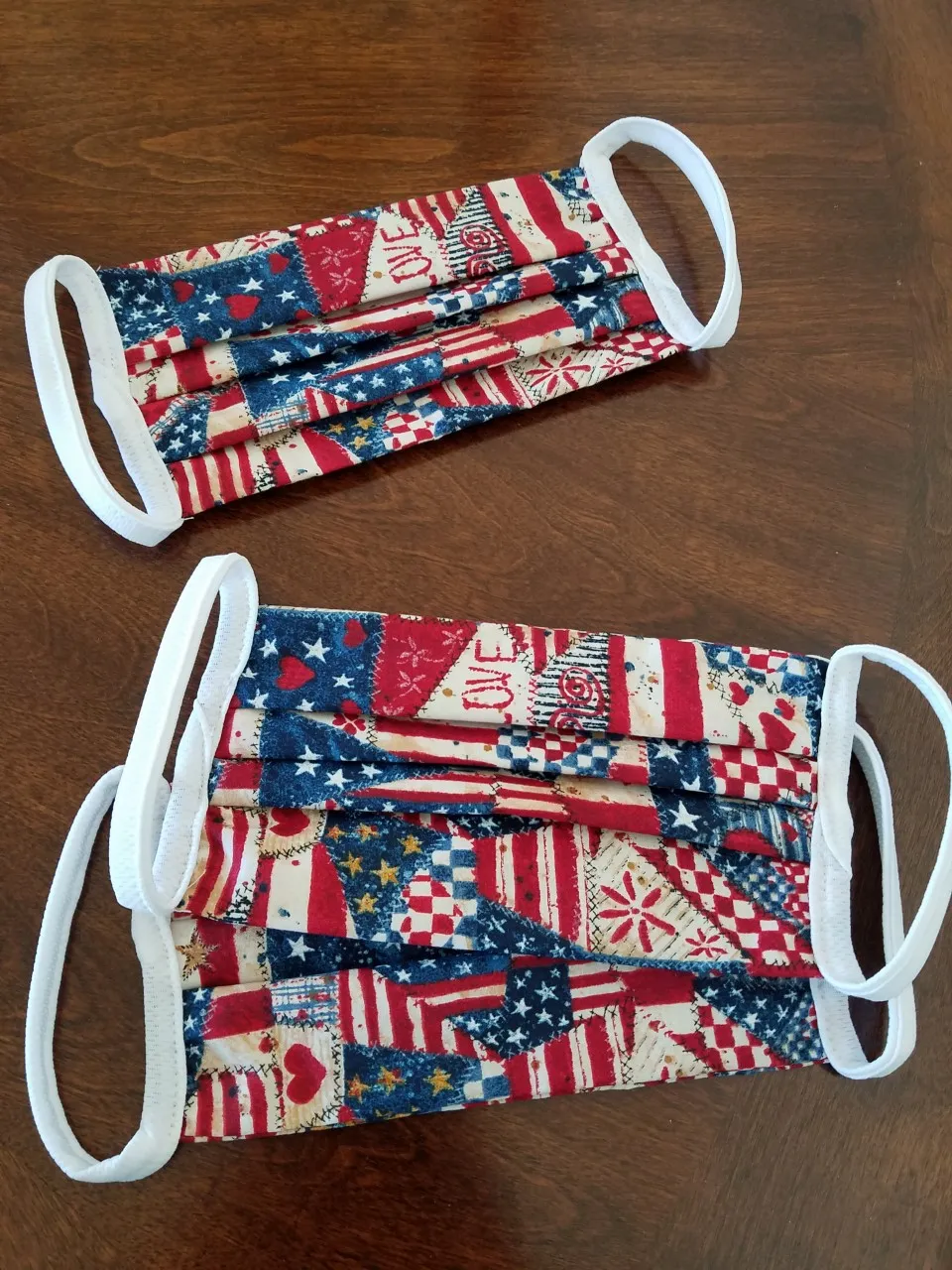 Patriotic Washable Face Masks (3 masks)