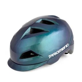 PROMEND 12H19 Summer Cool Motorcycle Riding Half Helmet Helmet Outdoor Off-Road Helmet With Tail Light, Size: Code(Colorful Blue)