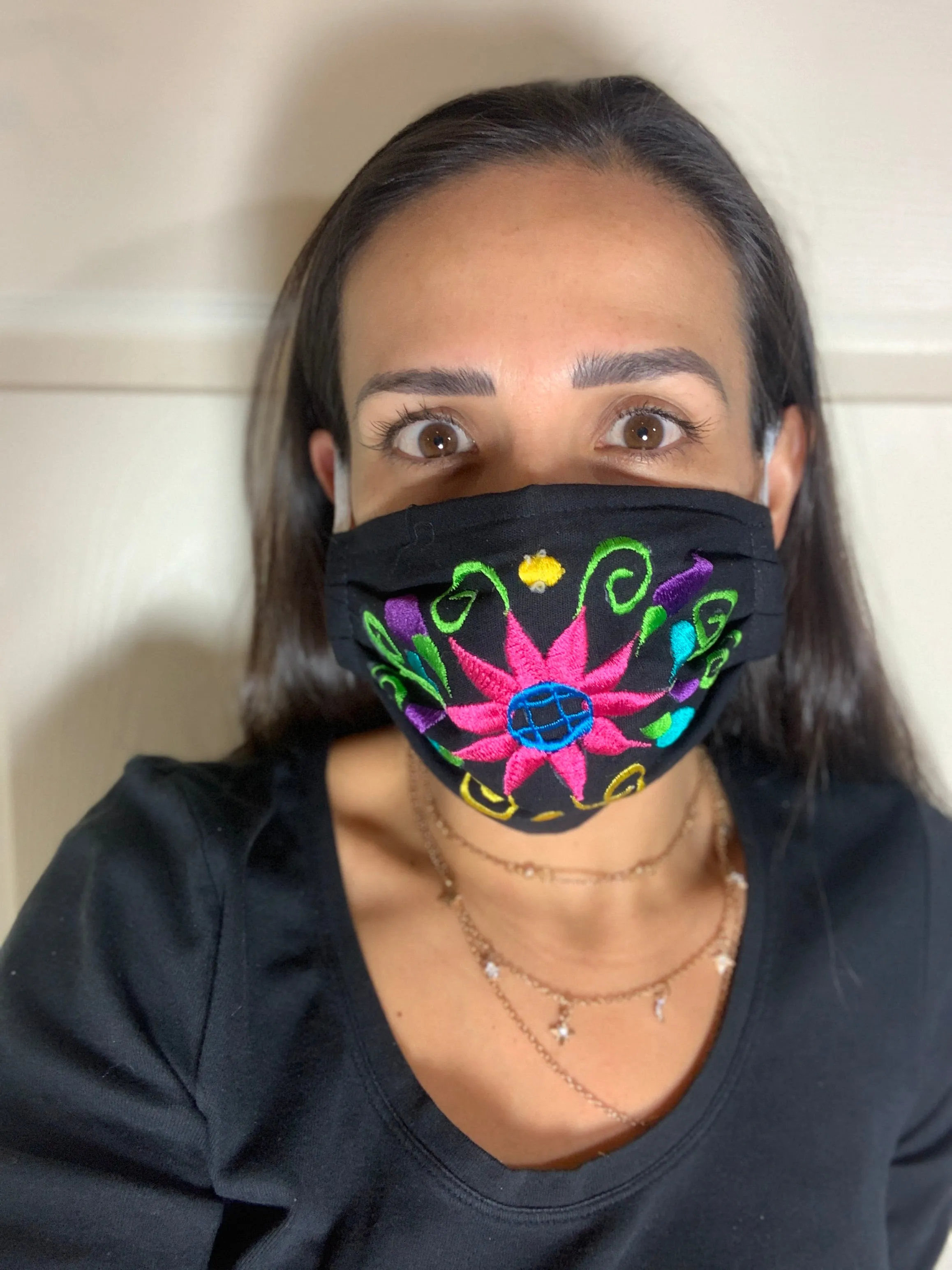 Reusable Embroidered FaceMasks - Floral