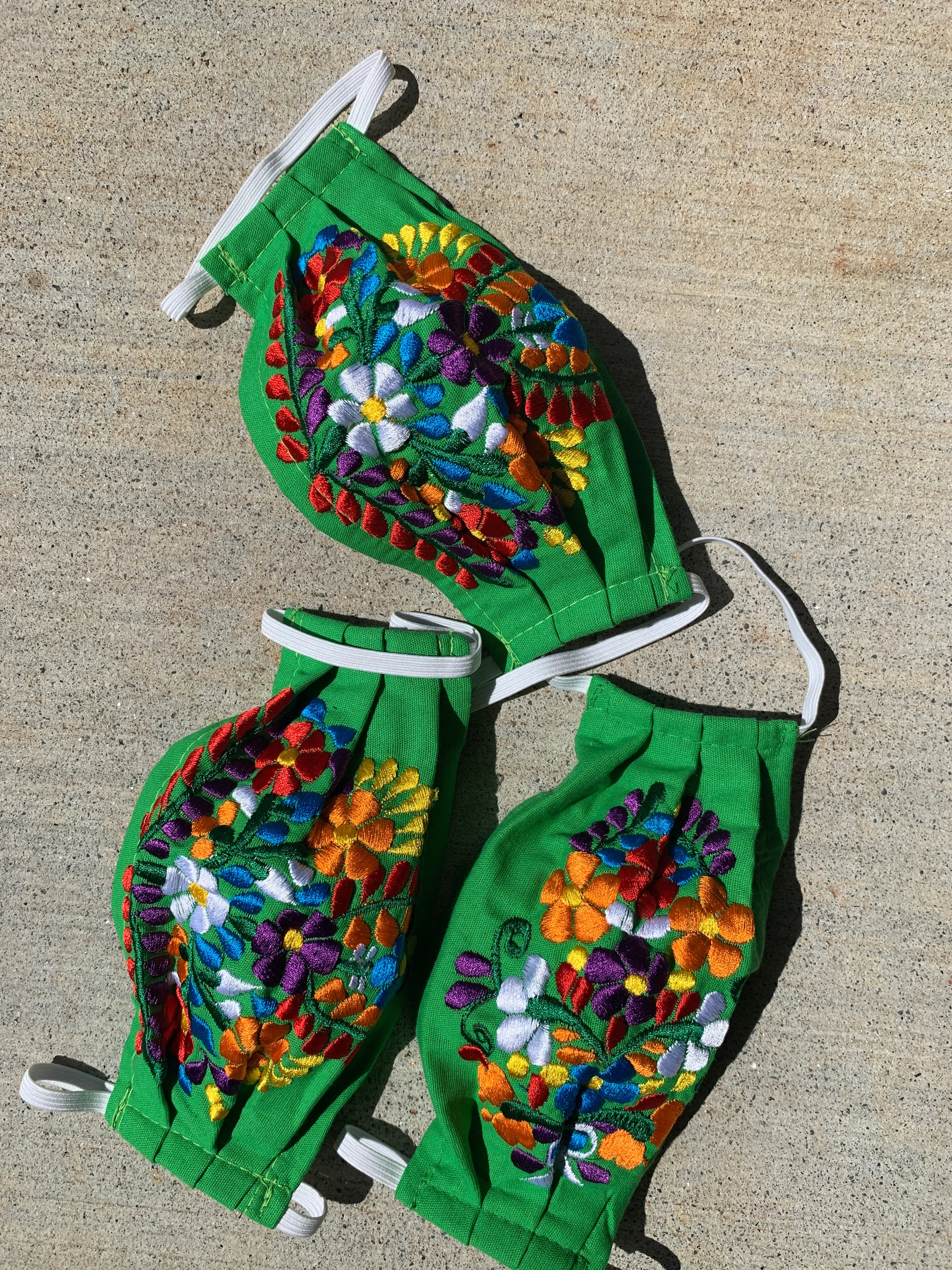 Reusable Embroidered FaceMasks - Floral