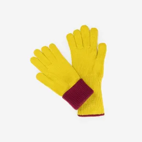 Ribbed Long Knit Gloves