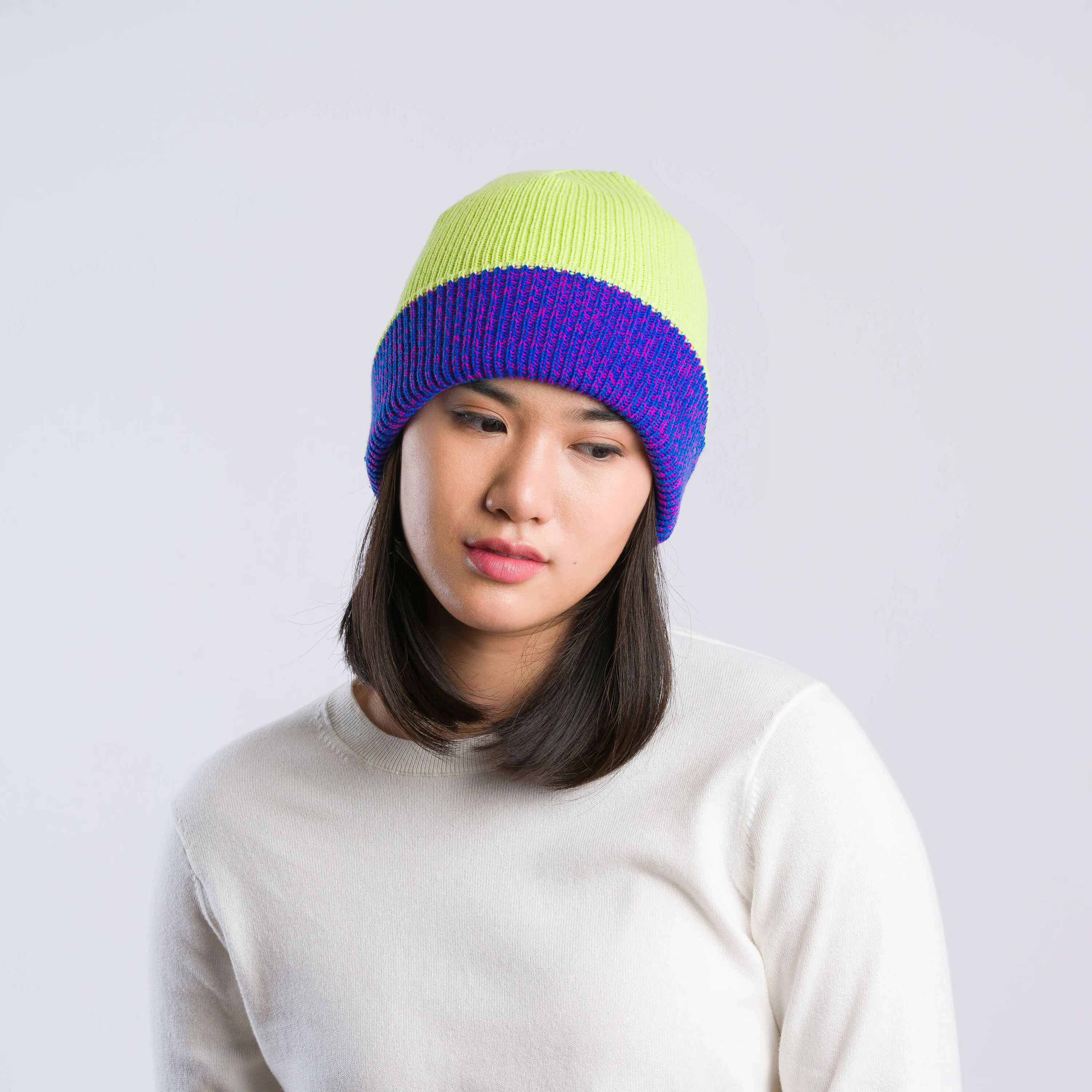 Ribbed Reversible Knit Hat