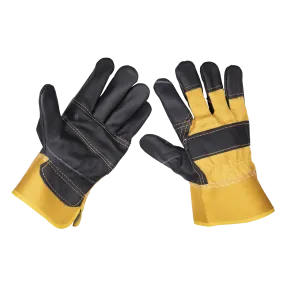 Rigger's Gloves Hide Palm Pair