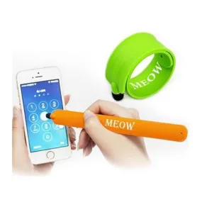 Silicone Slap Band with Touch Pen